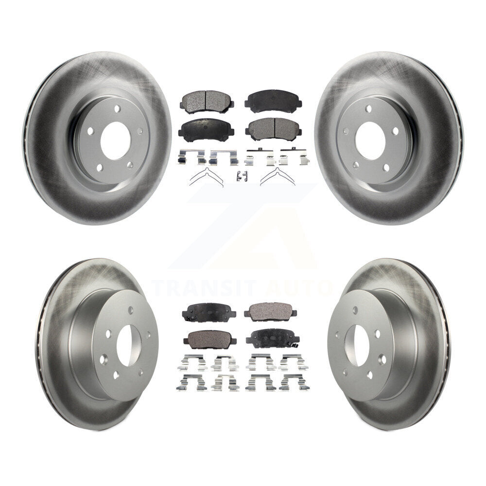 Transit Auto KGT-101105 Disc Brake Kit for 2014-2017 Nissan Juke - Front and Rear