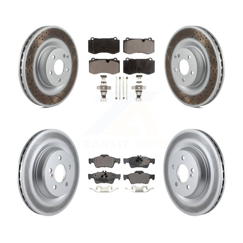 Transit Auto KGT-101146 Disc Brake Kit for 2007-2014 Mercedes-Benz S350, Mercedes-Benz S550 and More - Front and Rear