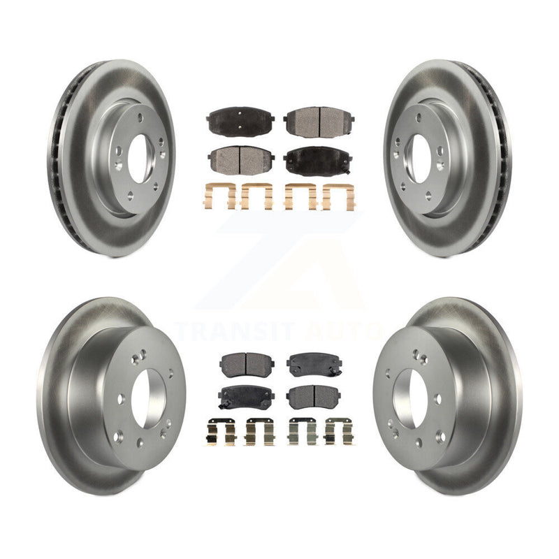 Transit Auto KGT-101149 Disc Brake Kit for 2010-2013 Kia Forte5, Kia Forte, Kia Forte Koup - Front and Rear