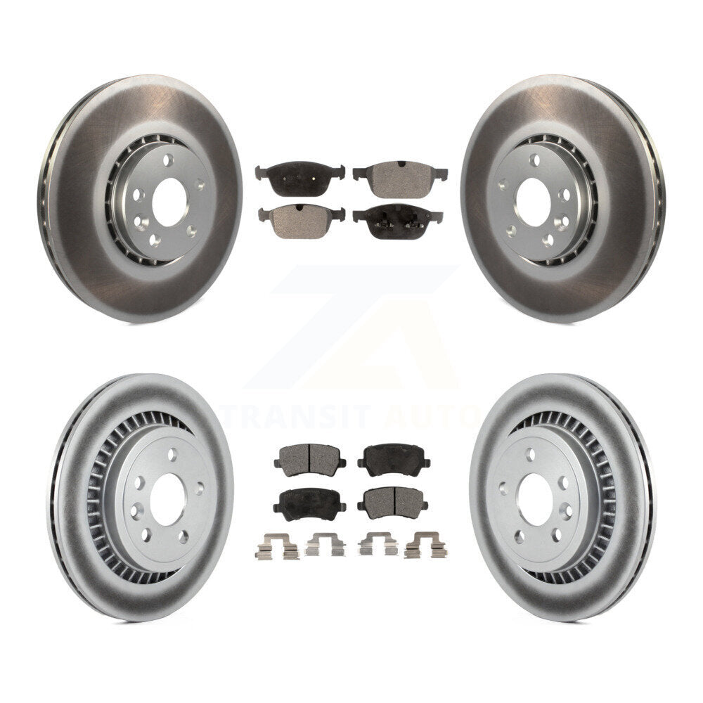 Transit Auto KGT-101154 Disc Brake Kit for 2010-2015 Volvo XC60 - Front and Rear