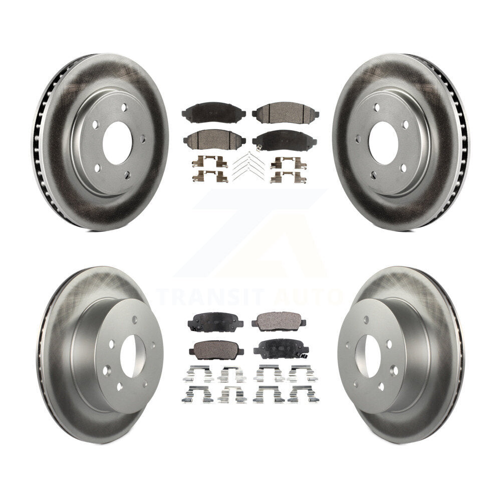 Transit Auto KGT-101173 Disc Brake Kit for 2011-2014 Nissan LEAF - Front and Rear