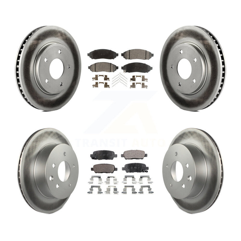 Transit Auto KGT-101173 Disc Brake Kit for 2011-2014 Nissan LEAF - Front and Rear