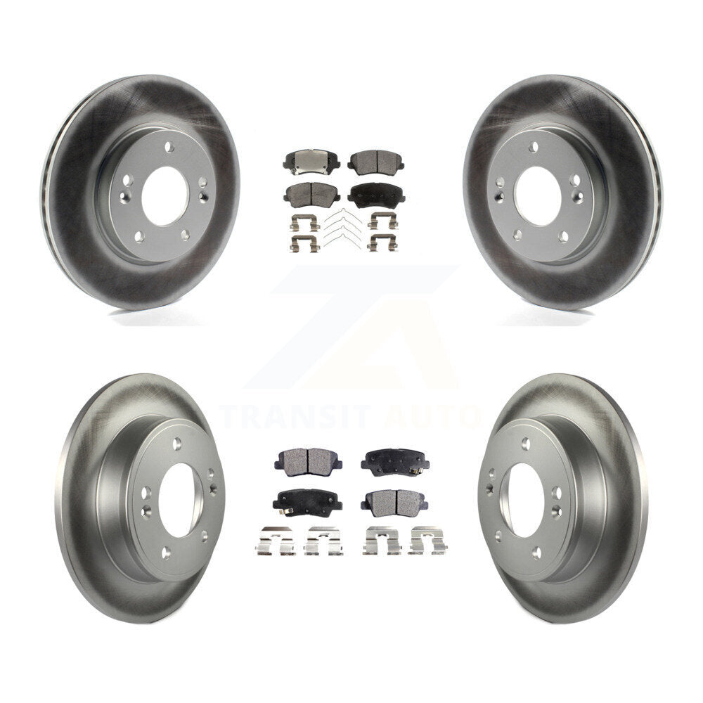 Transit Auto KGT-101178 Disc Brake Kit for 2016-2017 Kia Forte Koup, Hyundai Elantra GT - Front and Rear