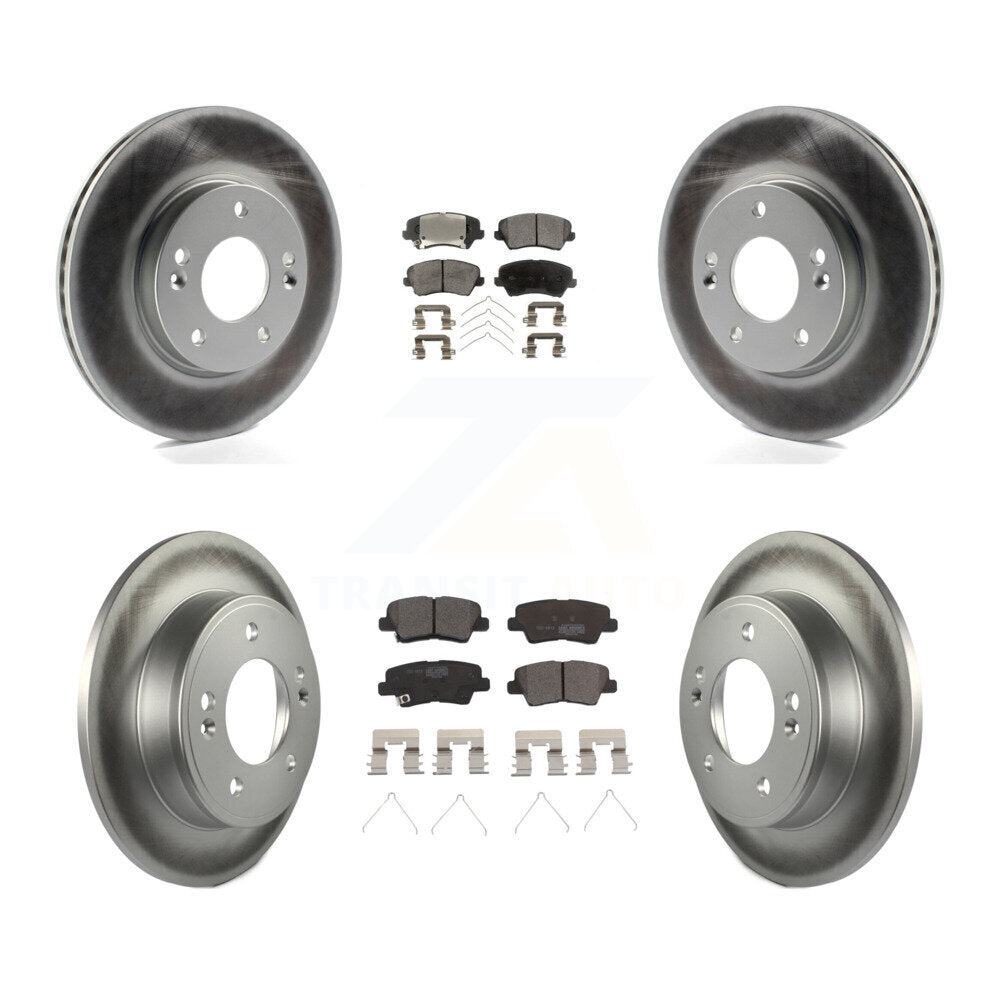 Transit Auto KGT-101179 Disc Brake Kit for 2016-2018 Hyundai Elantra GT, Kia Forte and More - Front and Rear