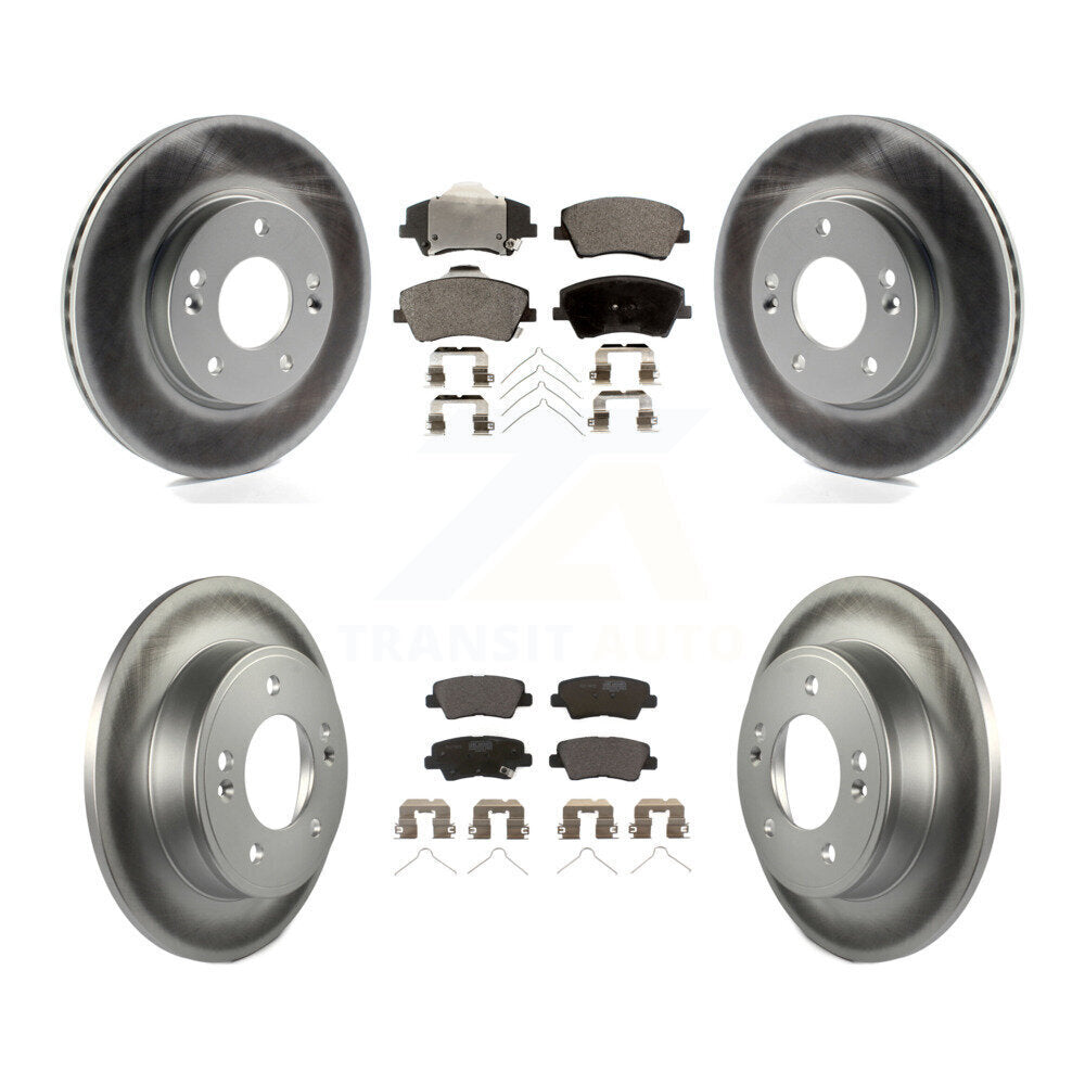 Transit Auto KGT-101180 Disc Brake Kit for 2017-2020 Hyundai Elantra - Front and Rear