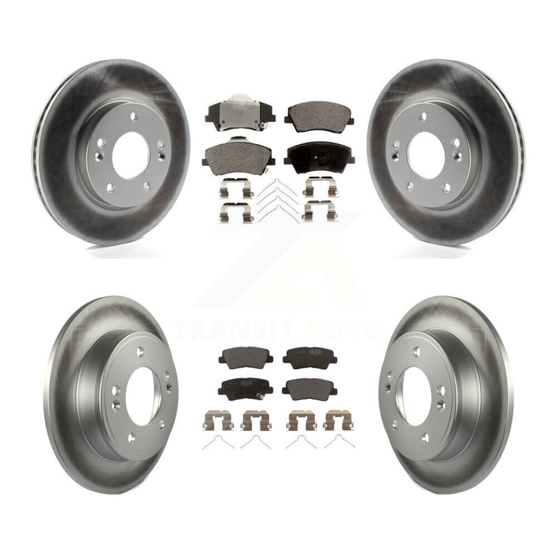 Transit Auto KGT-101180 Disc Brake Kit for 2017-2020 Hyundai Elantra - Front and Rear