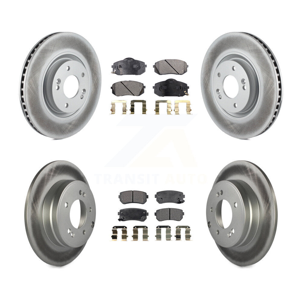Transit Auto KGT-101182 Disc Brake Kit for 2014-2017 Hyundai Tucson, Kia Cadenza - Front and Rear