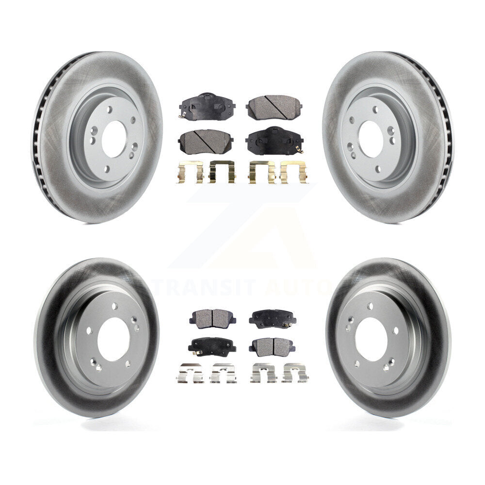 Transit Auto KGT-101184 Disc Brake Kit for 2014-2016 Hyundai Sonata, Kia Cadenza - Front and Rear