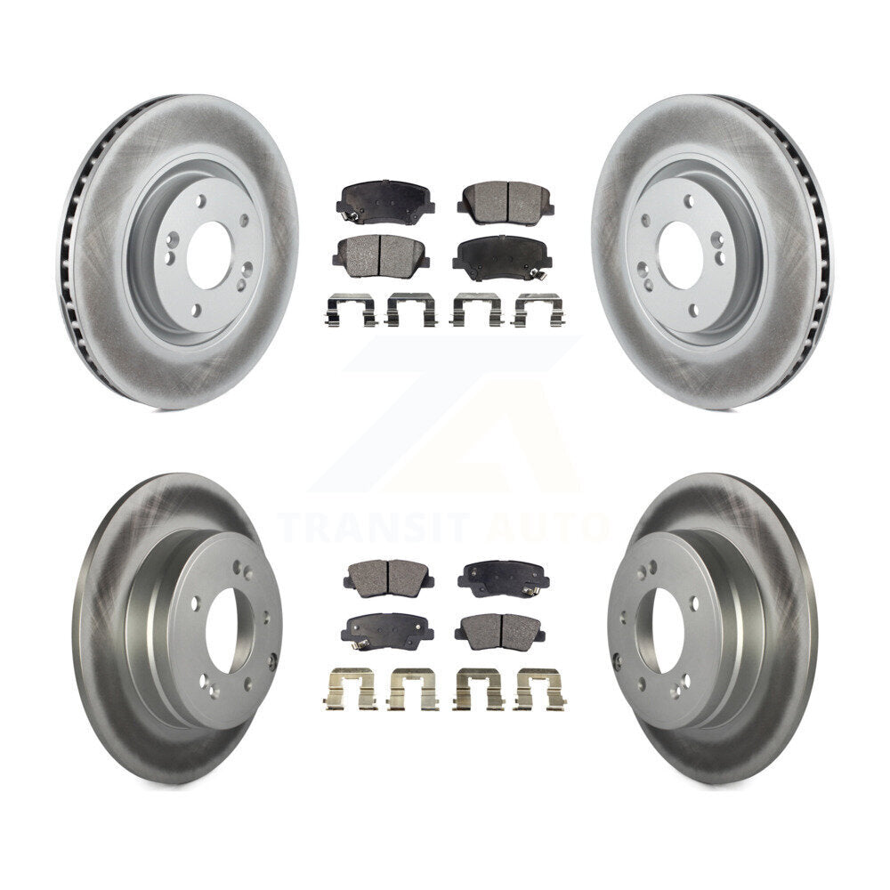 Transit Auto KGT-101187 Disc Brake Kit for 2012-2017 Hyundai Azera - Front and Rear