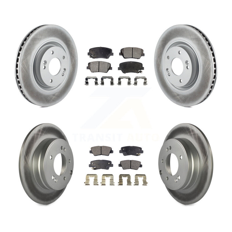Transit Auto KGT-101187 Disc Brake Kit for 2012-2017 Hyundai Azera - Front and Rear