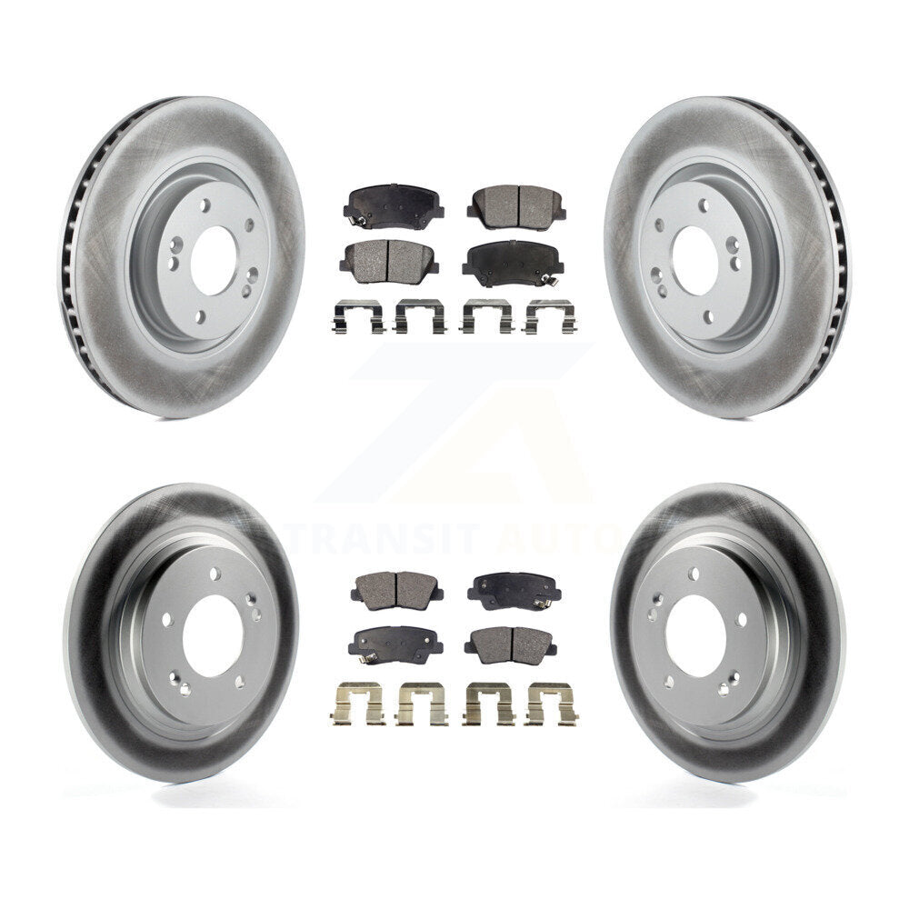 Transit Auto KGT-101188 Disc Brake Kit for 2016-2017 Hyundai Azera - Front and Rear