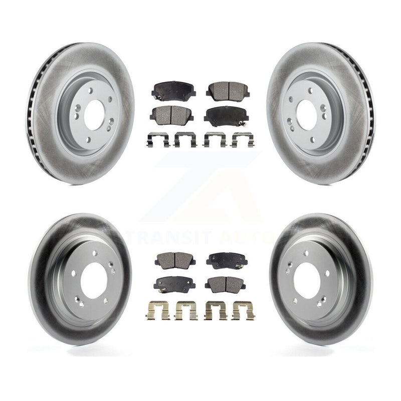 Transit Auto KGT-101188 Disc Brake Kit for 2016-2017 Hyundai Azera - Front and Rear