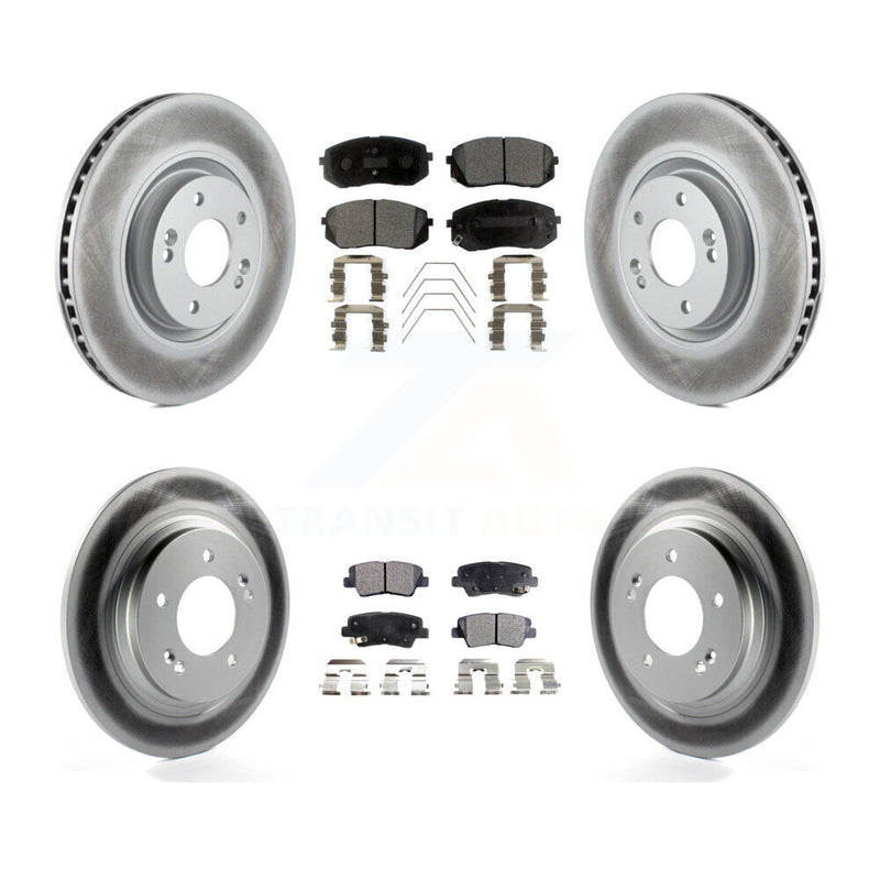 Transit Auto KGT-101190 Disc Brake Kit for 2016 Hyundai Sonata - Front and Rear