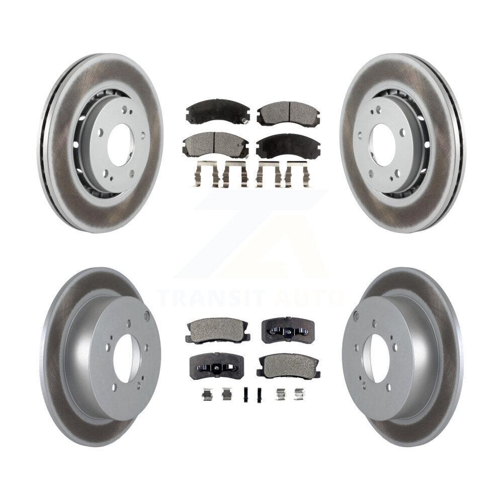 Transit Auto KGT-101195 Disc Brake Kit for 2009-2015 Mitsubishi Lancer - Front and Rear