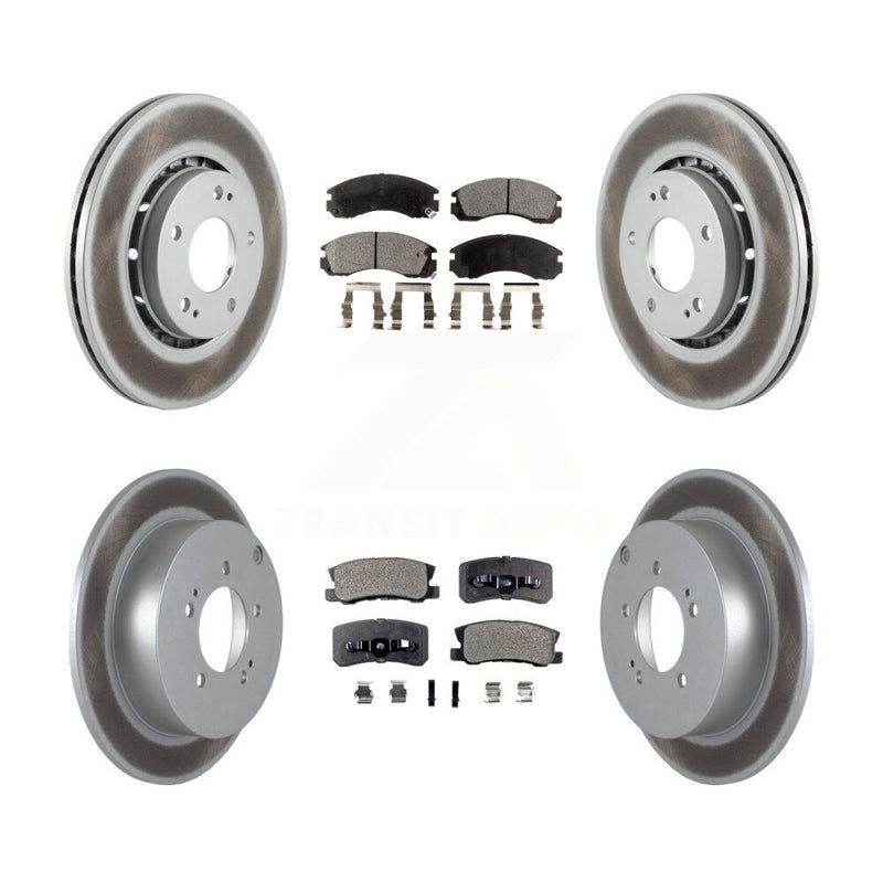 Transit Auto KGT-101195 Disc Brake Kit for 2009-2015 Mitsubishi Lancer - Front and Rear