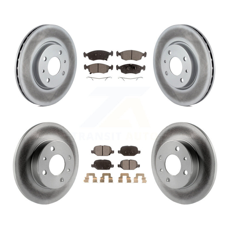Transit Auto KGT-101201 Disc Brake Kit for 2012-2017 Fiat 500 - Front and Rear
