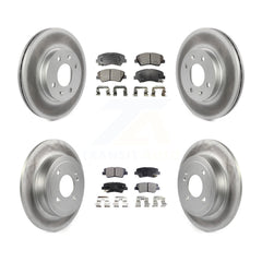 Transit Auto KGT-101205 Disc Brake Kit for 2012-2018 Kia Rio, Hyundai Accent - Front and Rear