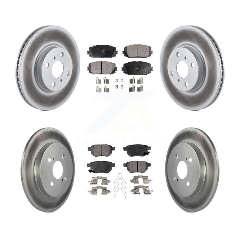 Transit Auto KGT-101206 Disc Brake Kit for 2012-2018 Toyota Yaris - Front and Rear