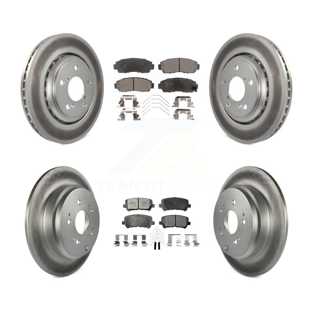 Transit Auto KGT-101221 Disc Brake Kit for 2015-2017 Honda Odyssey - Front and Rear