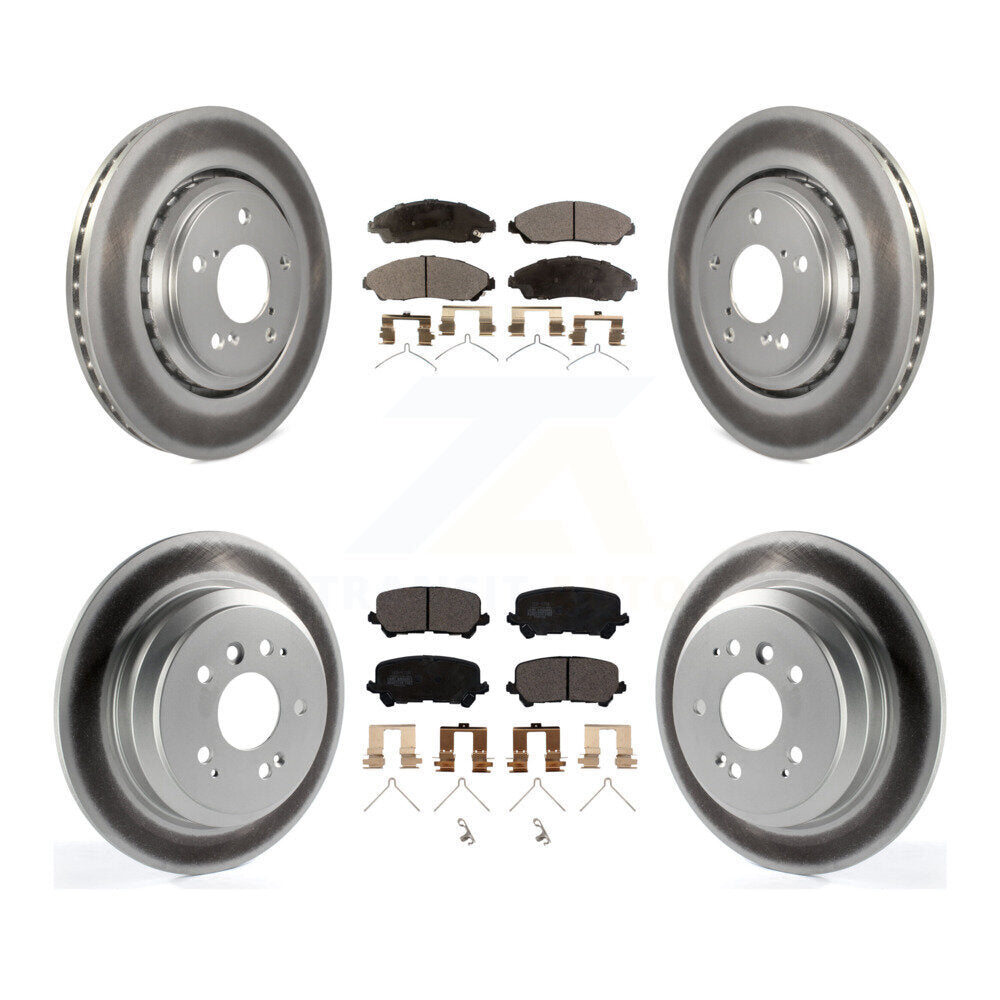Transit Auto KGT-101222 Disc Brake Kit for 2016-2024 Honda Ridgeline, Honda Pilot - Front and Rear