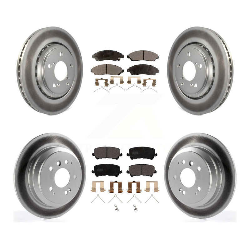 Transit Auto KGT-101222 Disc Brake Kit for 2016-2024 Honda Ridgeline, Honda Pilot - Front and Rear