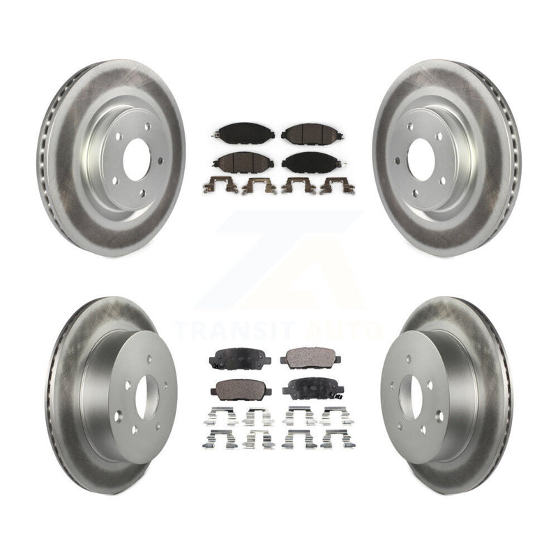 Transit Auto KGT-101223 Disc Brake Kit for 2013-2024 Nissan Murano, INFINITI QX60 and More - Front and Rear