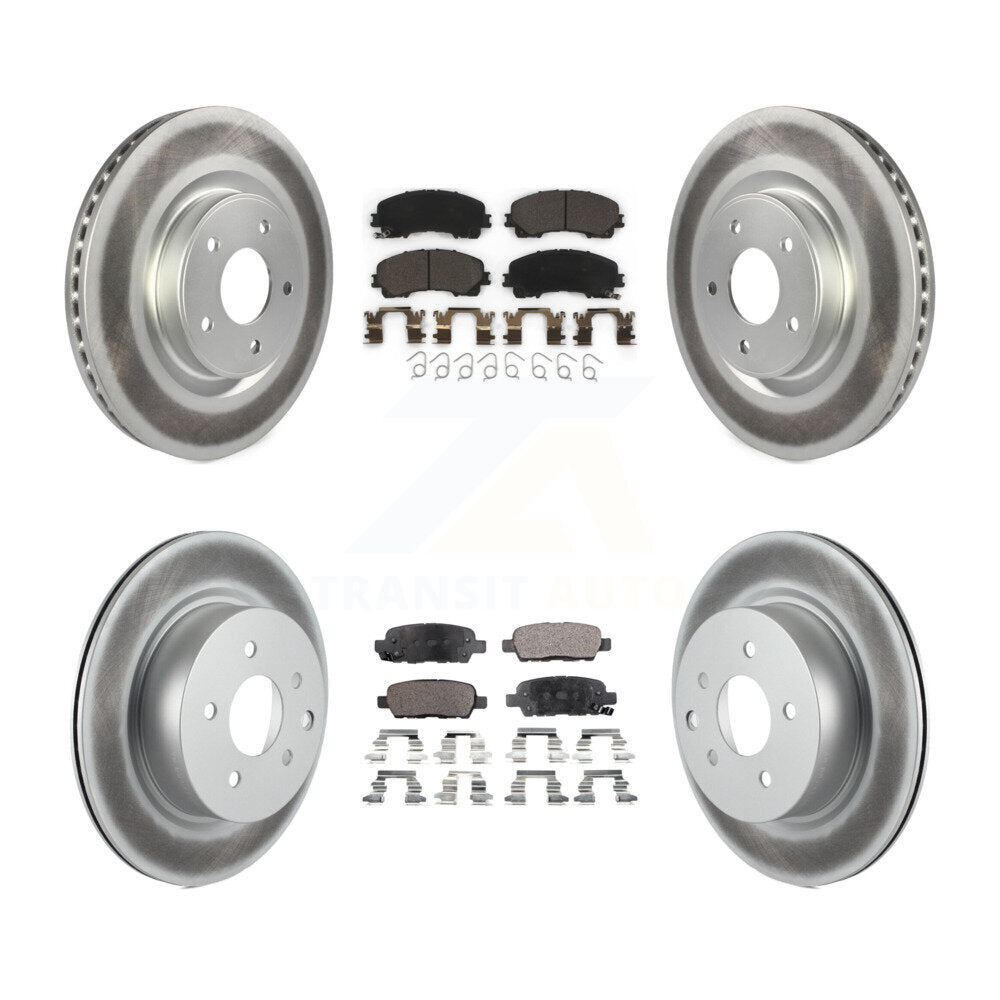 Transit Auto KGT-101225 Disc Brake Kit for 2016-2017 INFINITI QX50 - Front and Rear