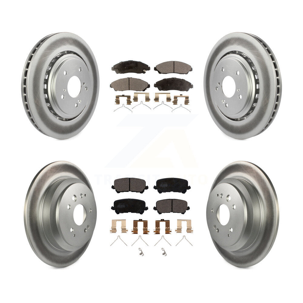 Transit Auto KGT-101227 Disc Brake Kit for 2014-2016 Acura MDX - Front and Rear