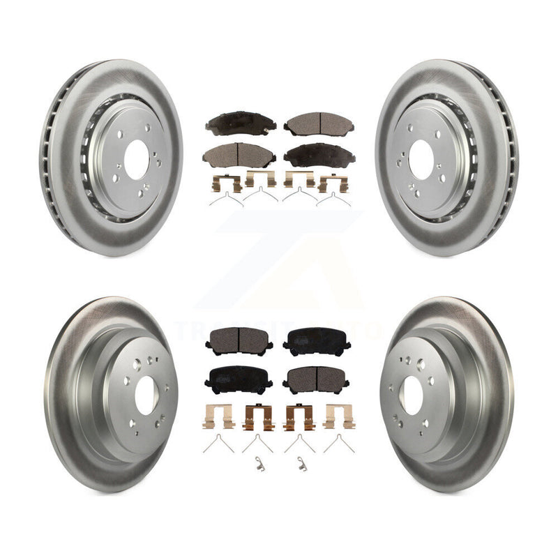 Transit Auto KGT-101227 Disc Brake Kit for 2014-2016 Acura MDX - Front and Rear