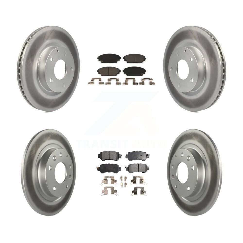 Transit Auto KGT-101233 Disc Brake Kit for 2016-2018 Mazda CX-3 - Front and Rear
