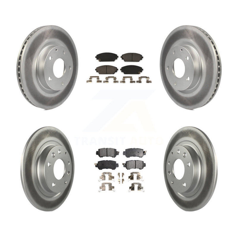 Transit Auto KGT-101233 Disc Brake Kit for 2016-2018 Mazda CX-3 - Front and Rear