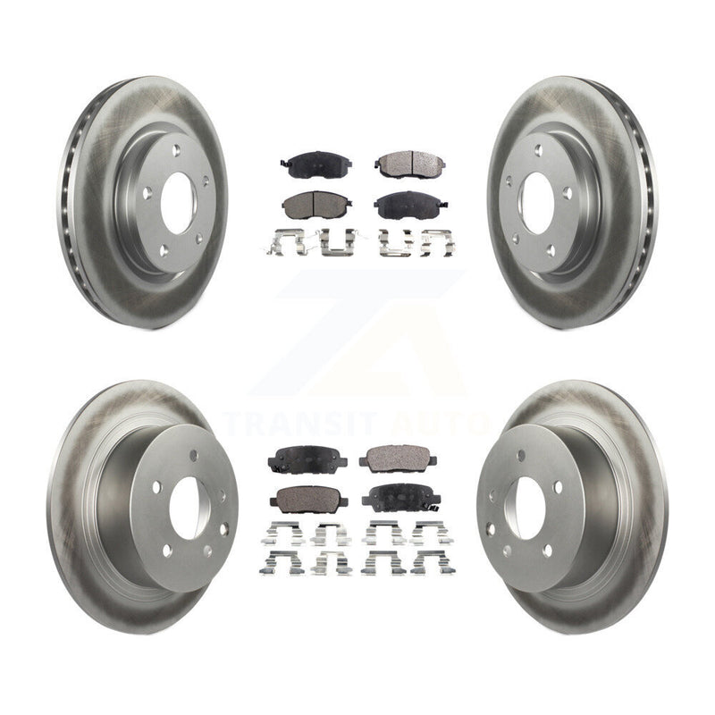 Transit Auto KGT-101235 Disc Brake Kit for 2013-2019 Nissan Sentra - Front and Rear