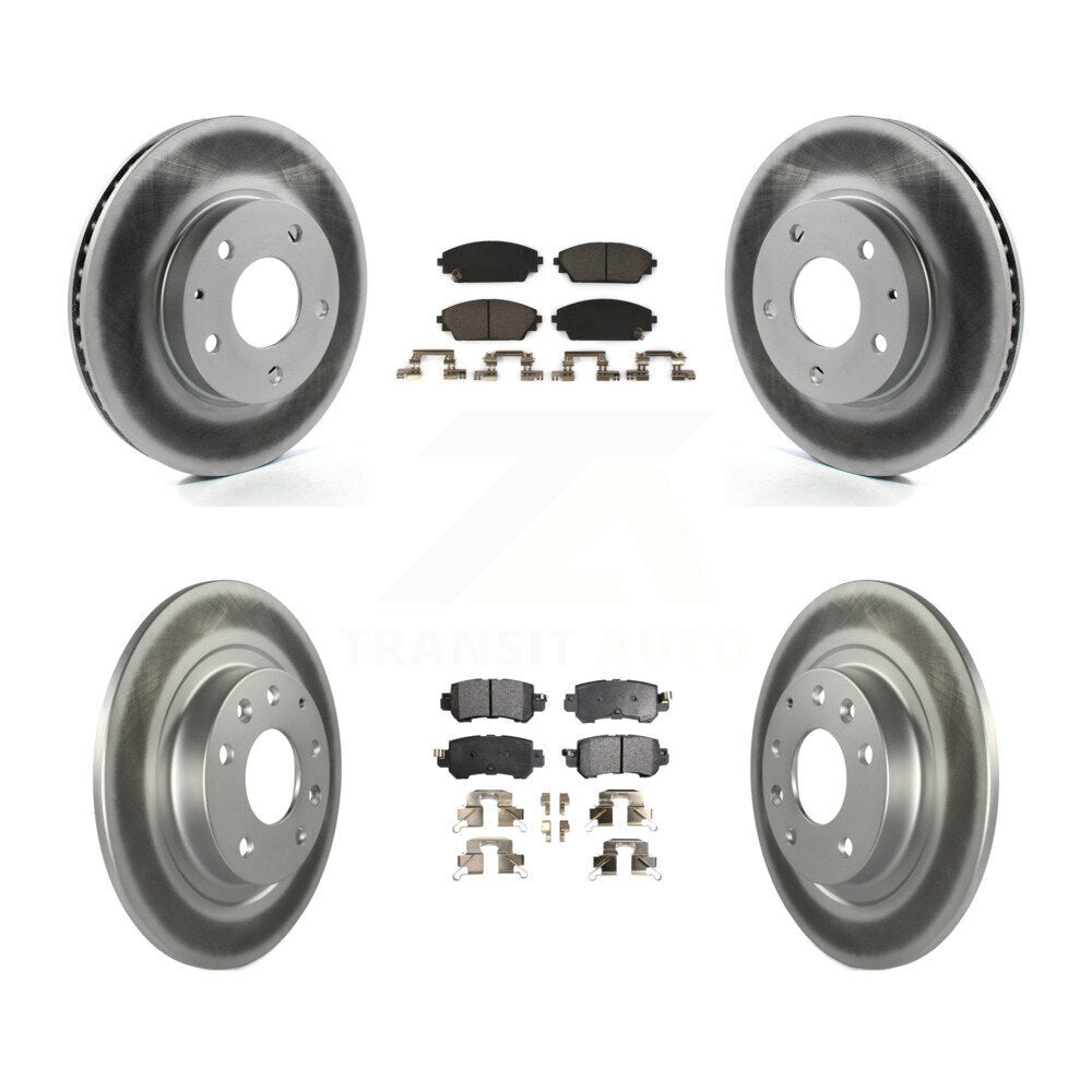 Transit Auto KGT-101237 Disc Brake Kit for 2016-2018 Mazda CX-3 - Front and Rear