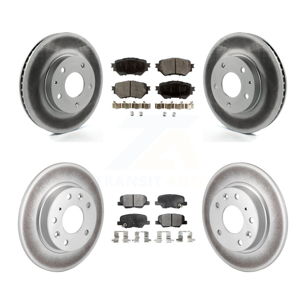 Transit Auto KGT-101238 Disc Brake Kit for 2014-2018 Mazda 3, Mazda 3 Sport - Front and Rear