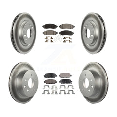 Transit Auto KGT-101240 Disc Brake Kit for 2015 Nissan LEAF - Front and Rear