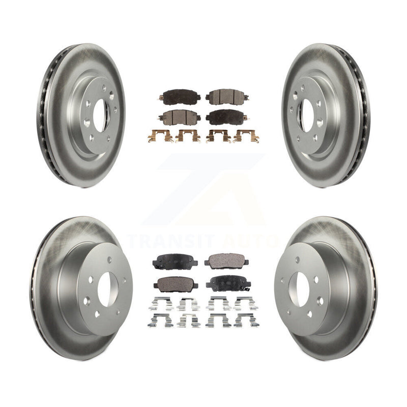 Transit Auto KGT-101241 Disc Brake Kit for 2014-2017 Nissan LEAF - Front and Rear