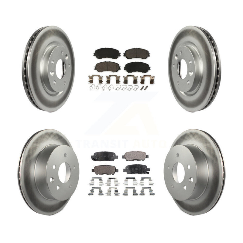 Transit Auto KGT-101242 Disc Brake Kit for 2014-2023 Nissan Rogue, Nissan Rogue Sport, Nissan Qashqai - Front and Rear