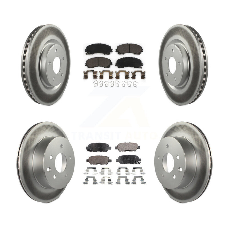 Transit Auto KGT-101245 Disc Brake Kit for 2014-2019 Nissan Rogue - Front and Rear