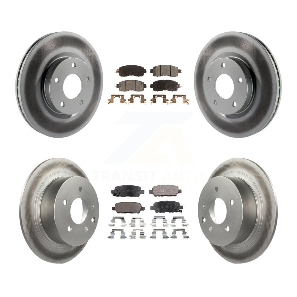 Transit Auto KGT-101246 Disc Brake Kit for 2013-2023 Nissan Altima - Front and Rear
