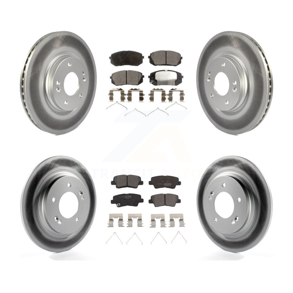 Transit Auto KGT-101253 Disc Brake Kit for 2017-2019 Kia Optima - Front and Rear