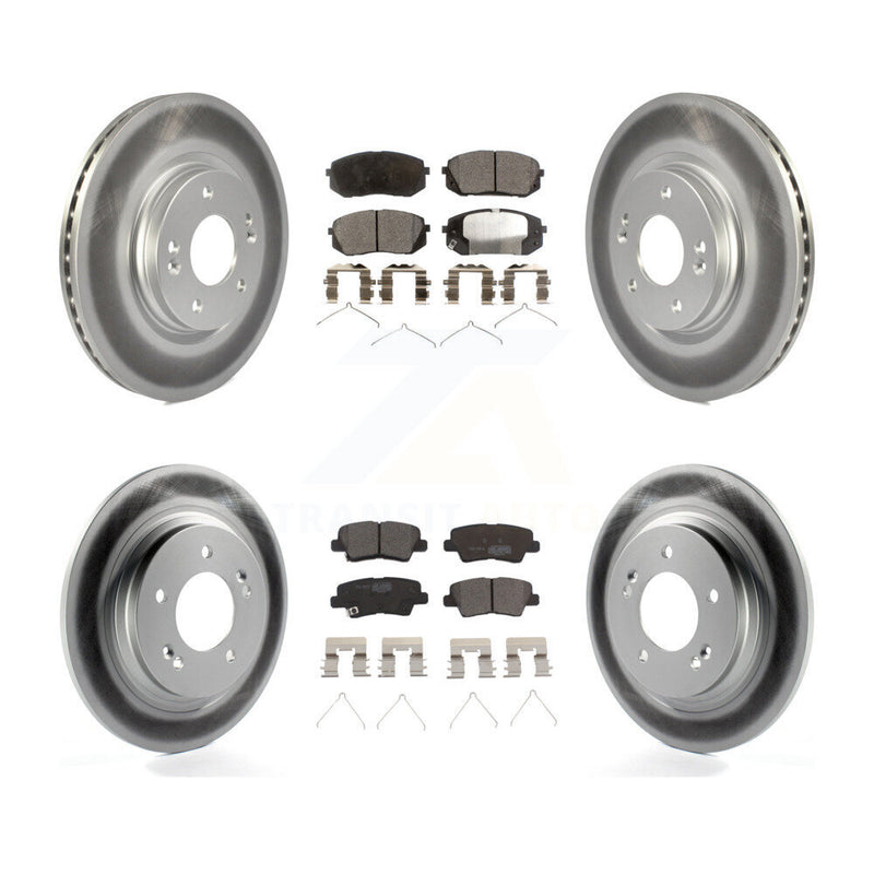 Transit Auto KGT-101253 Disc Brake Kit for 2017-2019 Kia Optima - Front and Rear
