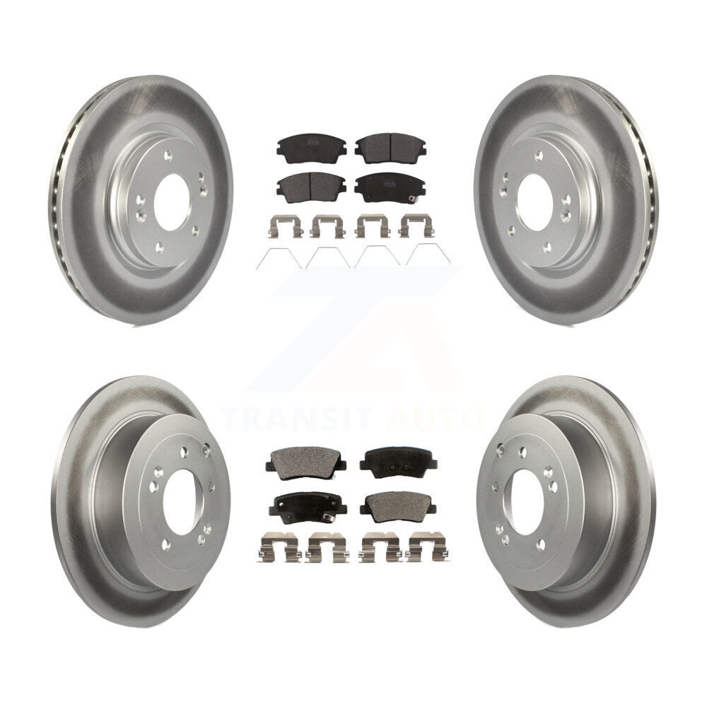 Transit Auto KGT-101254 Disc Brake Kit for 2016-2022 Hyundai Tucson, Kia Sportage - Front and Rear