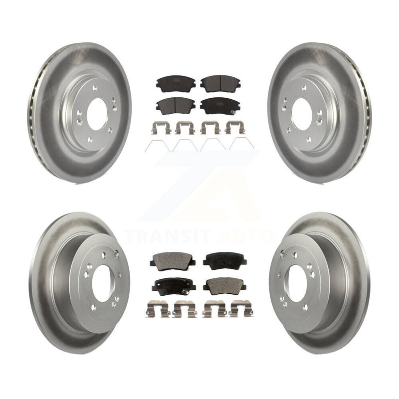 Transit Auto KGT-101254 Disc Brake Kit for 2016-2022 Hyundai Tucson, Kia Sportage - Front and Rear