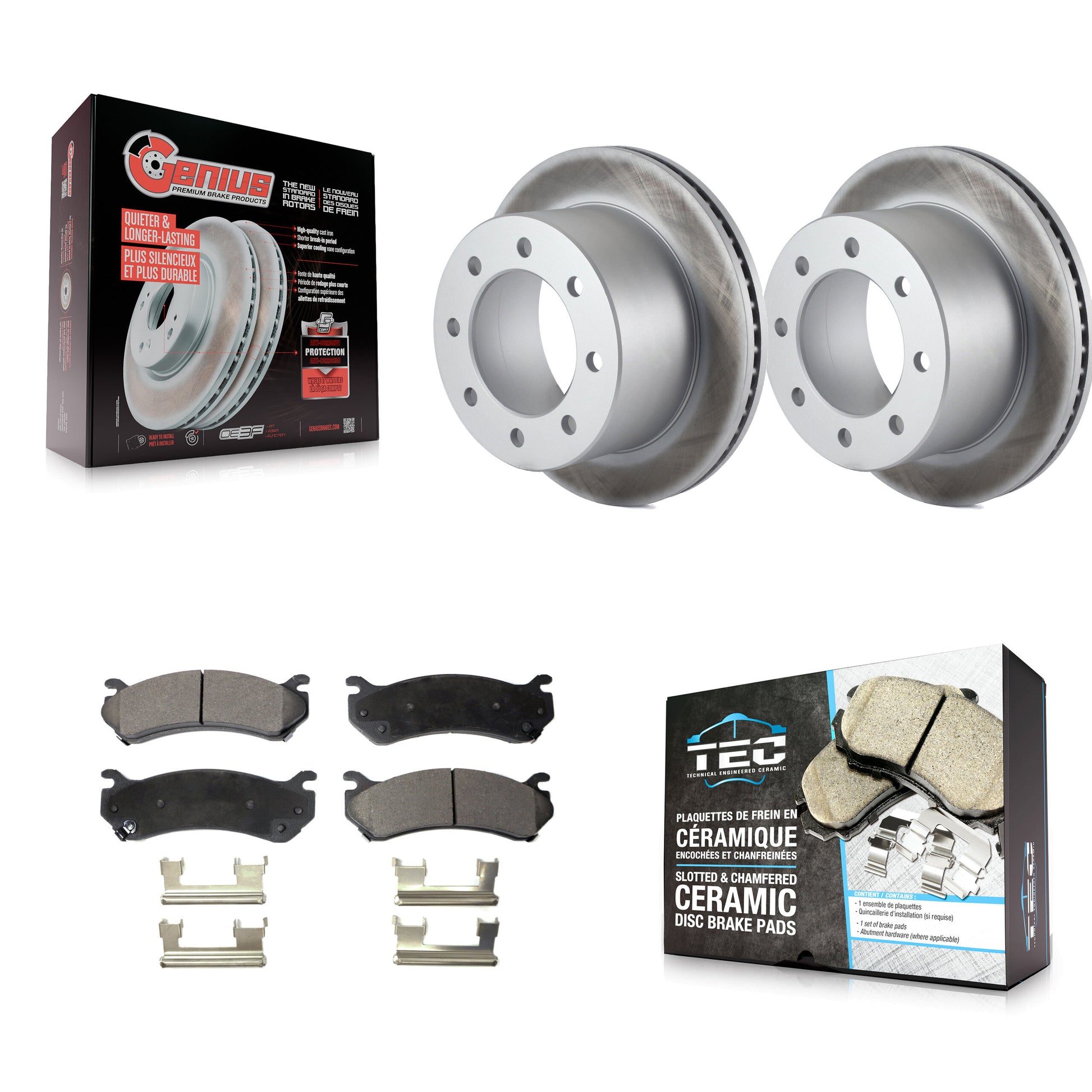 Transit Auto KGT-101292 Disc Brake Kit for 2007 GMC Sierra 3500 Classic - Rear