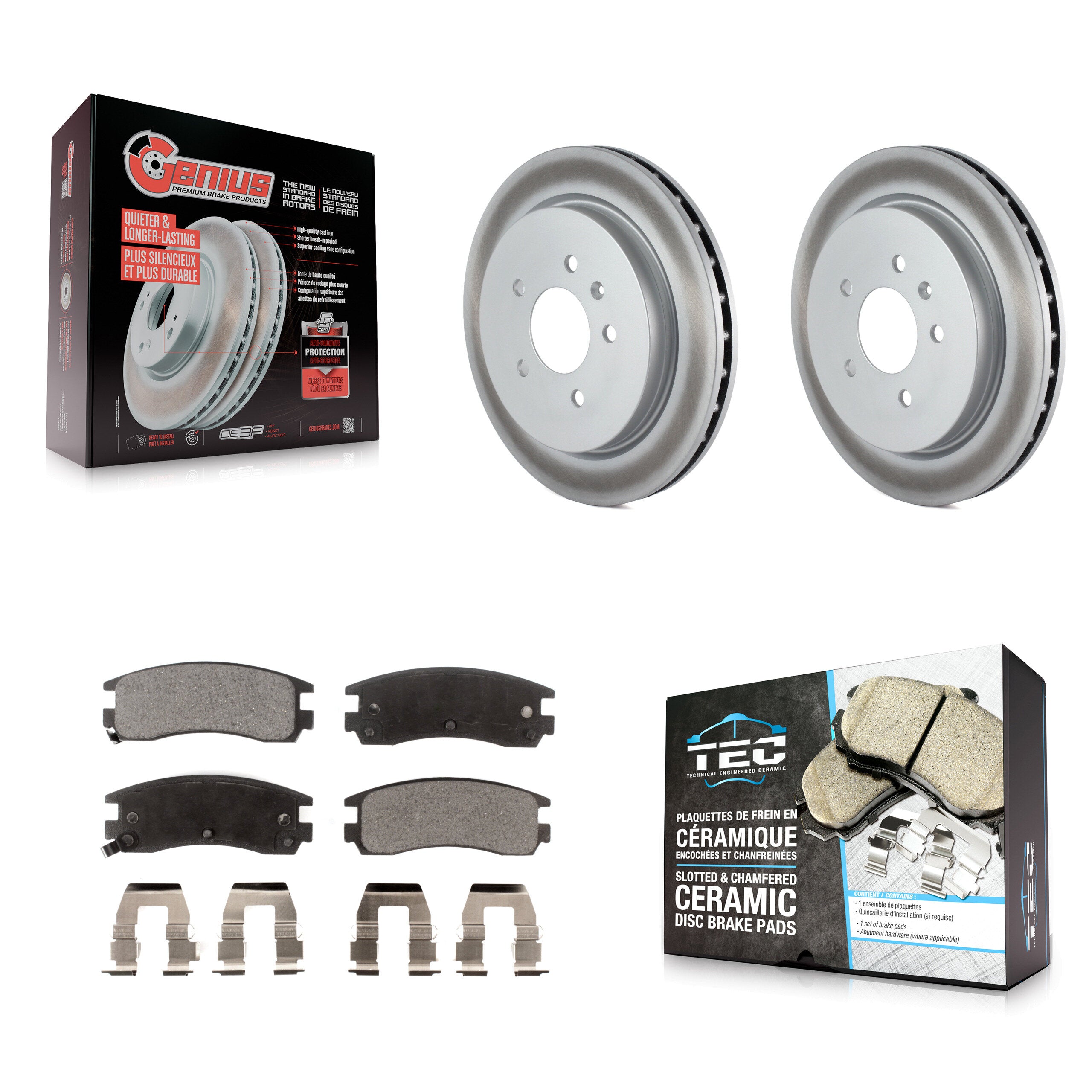 Transit Auto KGT-101296 Disc Brake Kit for 2003-2004 Cadillac Seville - Rear