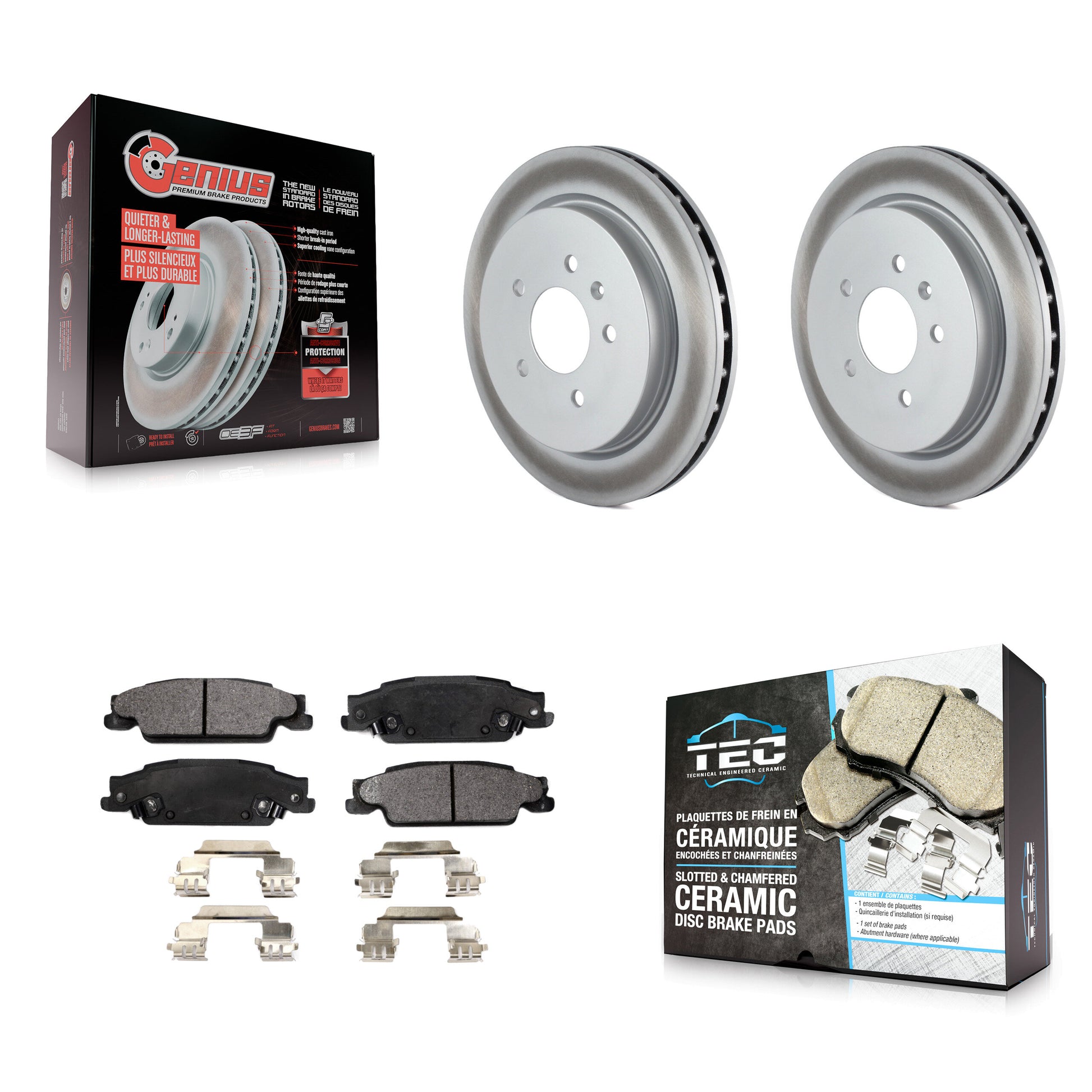 Transit Auto KGT-101297 Disc Brake Kit for 2003-2011 Cadillac CTS, Cadillac STS - Rear