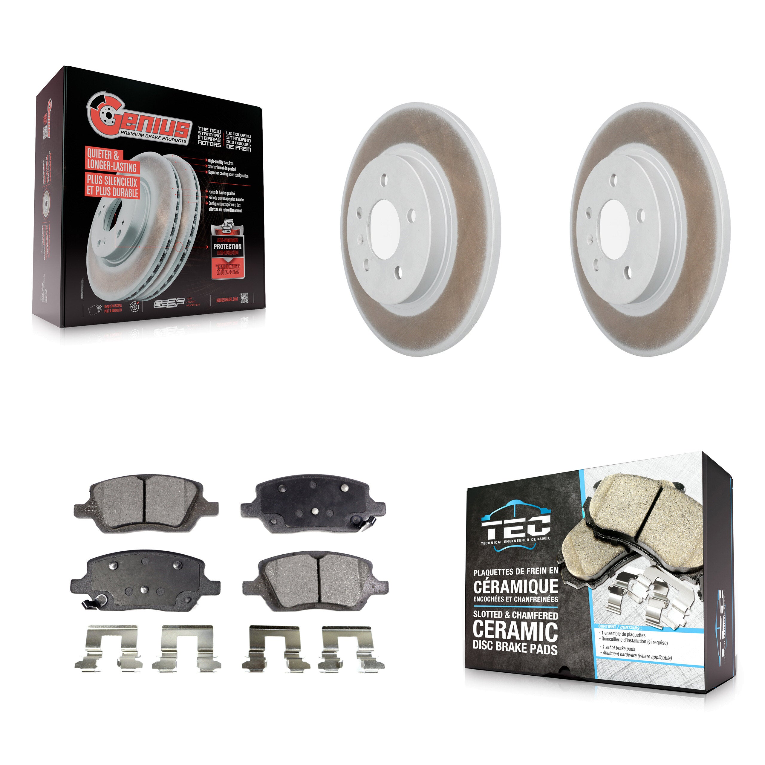 Transit Auto KGT-101302 Disc Brake Kit for 2005 Buick Terraza, Chevrolet Uplander and More - Rear