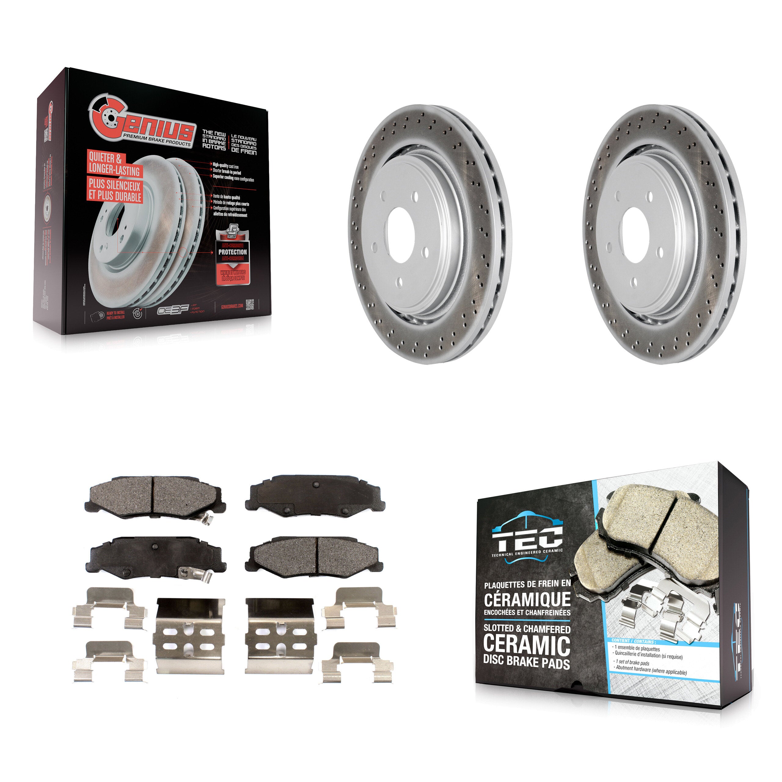 Transit Auto KGT-101306 Disc Brake Kit for 2005-2013 Cadillac XLR, Chevrolet Corvette - Rear