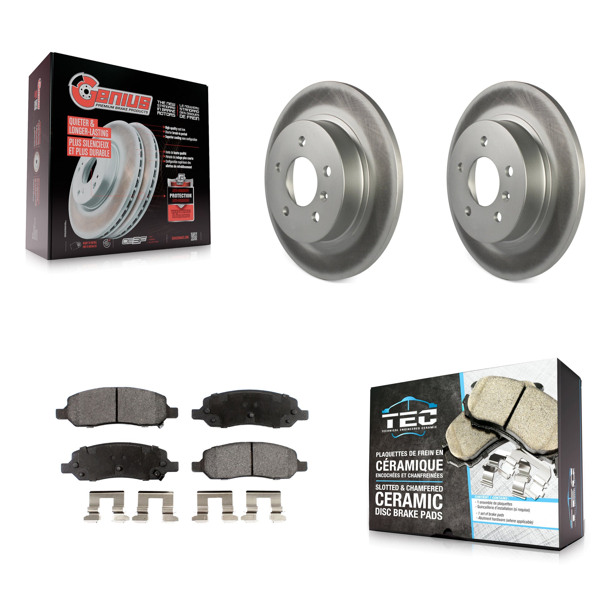 Transit Auto KGT-101307 Disc Brake Kit for 2006-2011 Buick Lucerne, Cadillac DTS - Rear