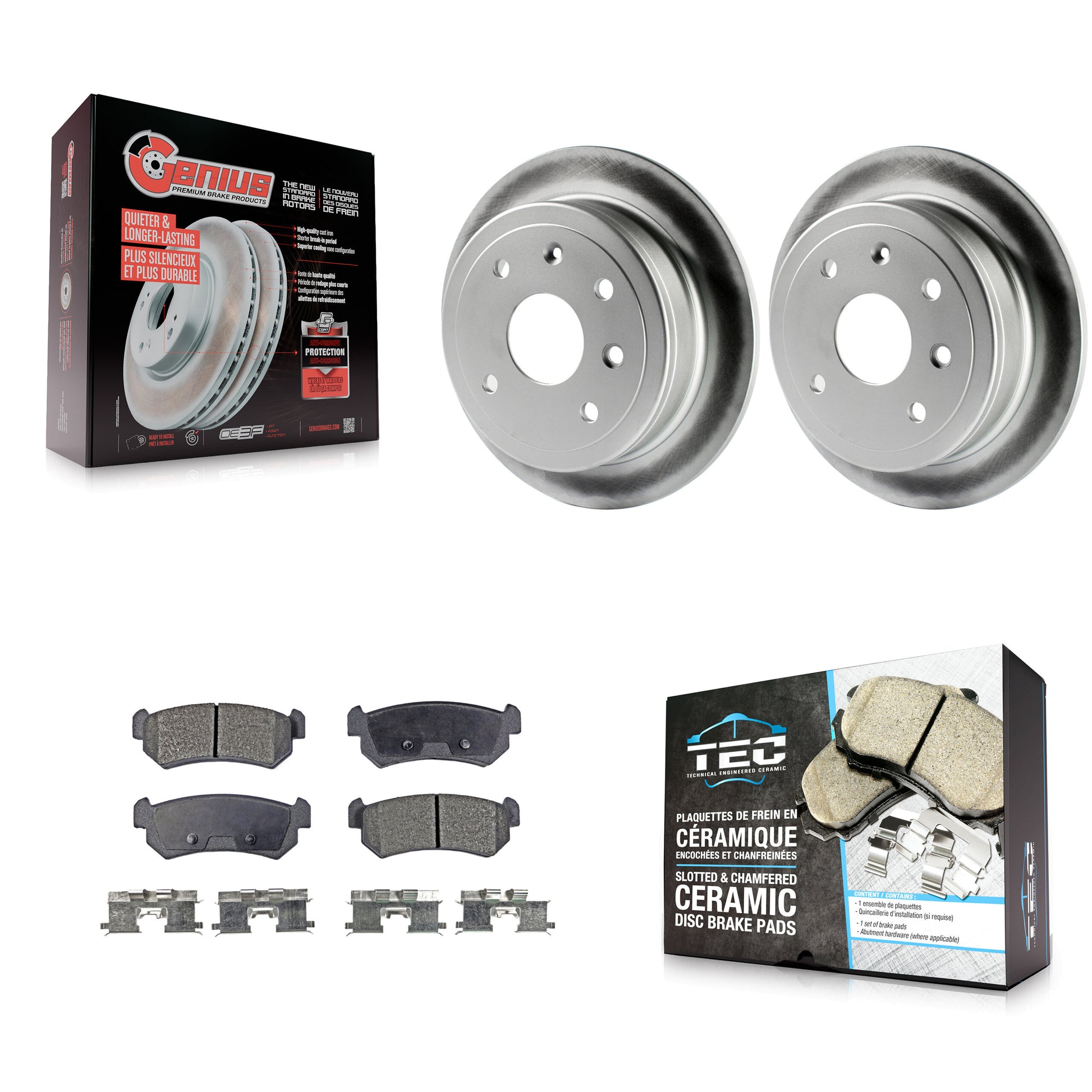 Transit Auto KGT-101308 Disc Brake Kit for 2004-2006 Suzuki Reno, Chevrolet Optra, Suzuki Forenza - Rear